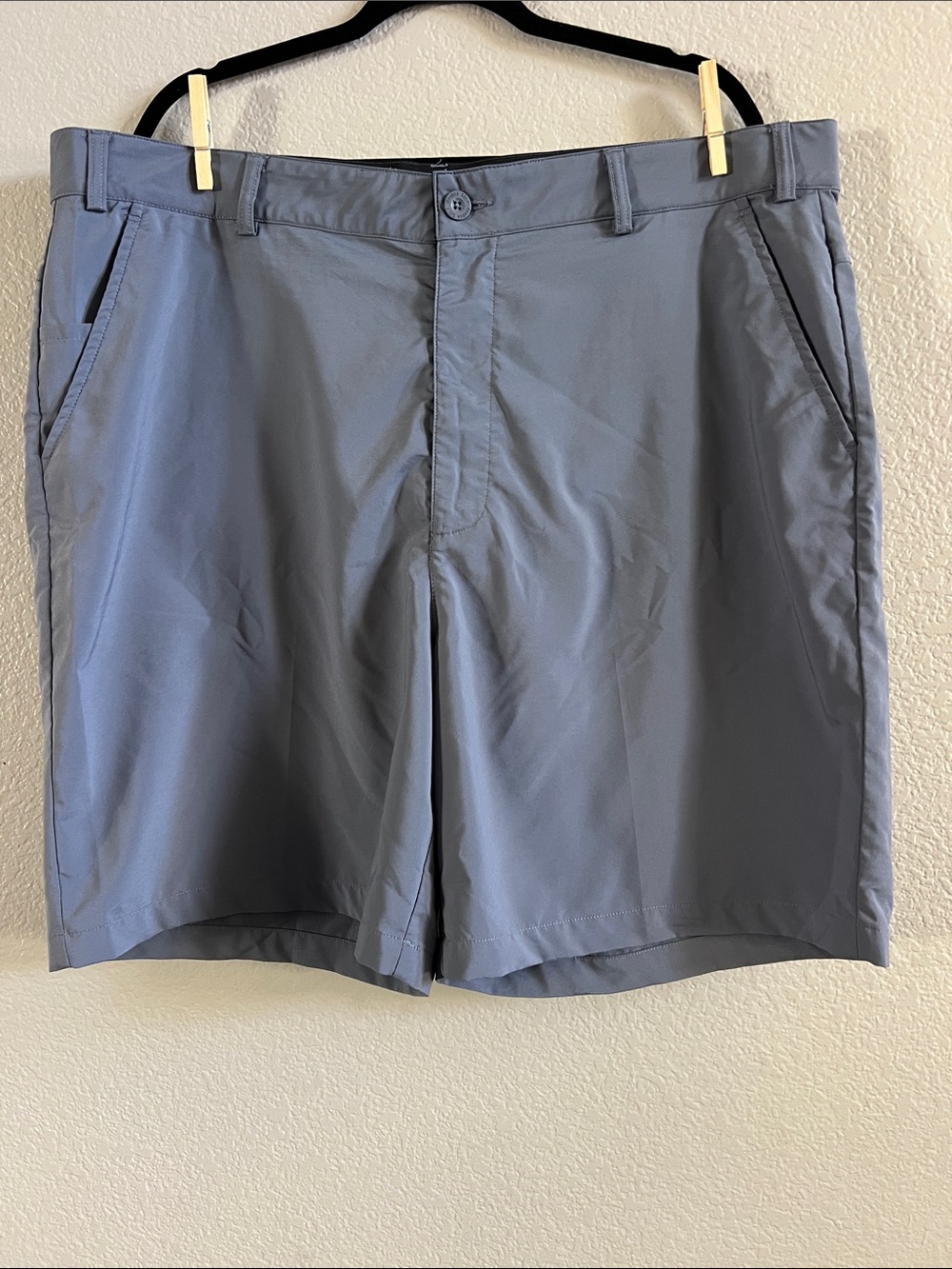 Reebok Slate Blue Flat-Front Golf Shorts Size 44